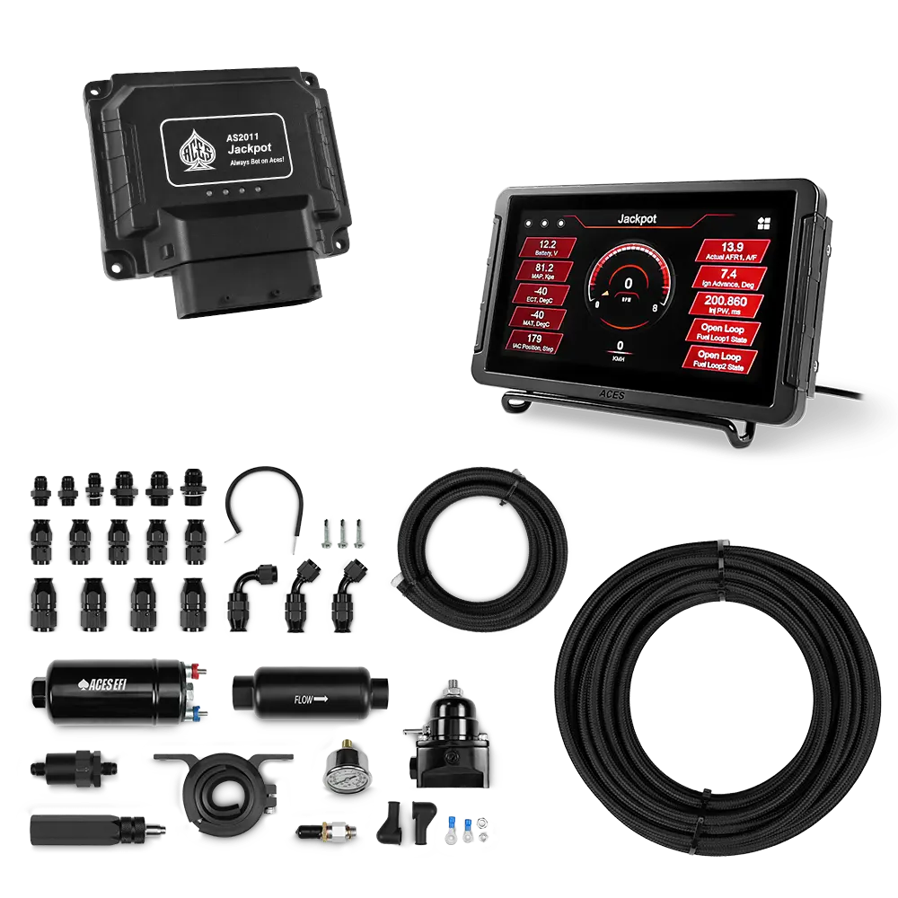 Jackpot LS EFI System - Master Kit with 255 In-line Pump System w/40' PTFE Hose