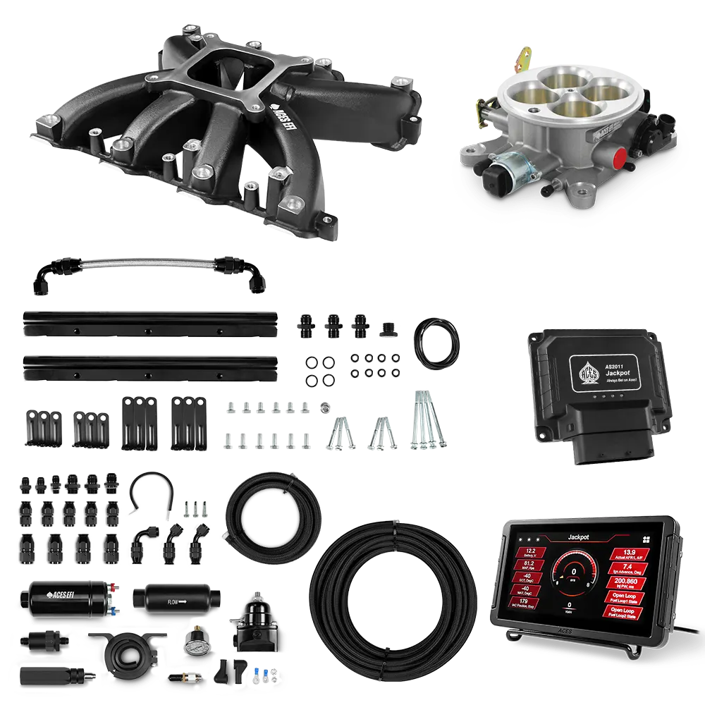 Jackpot LS EFI System - Master Kit with 255 In-line Pump System w/40' PTFE Hose