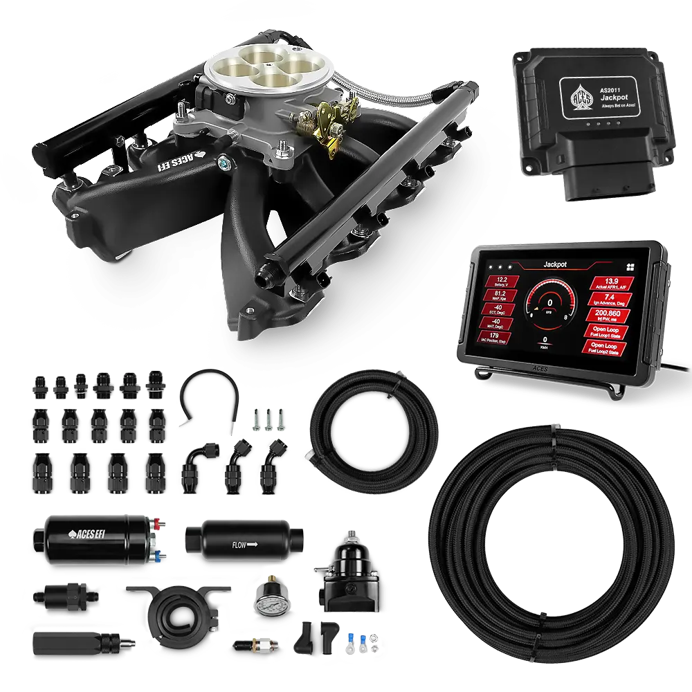 Jackpot LS EFI System - Master Kit with 255 In-line Pump System w/40' PTFE Hose