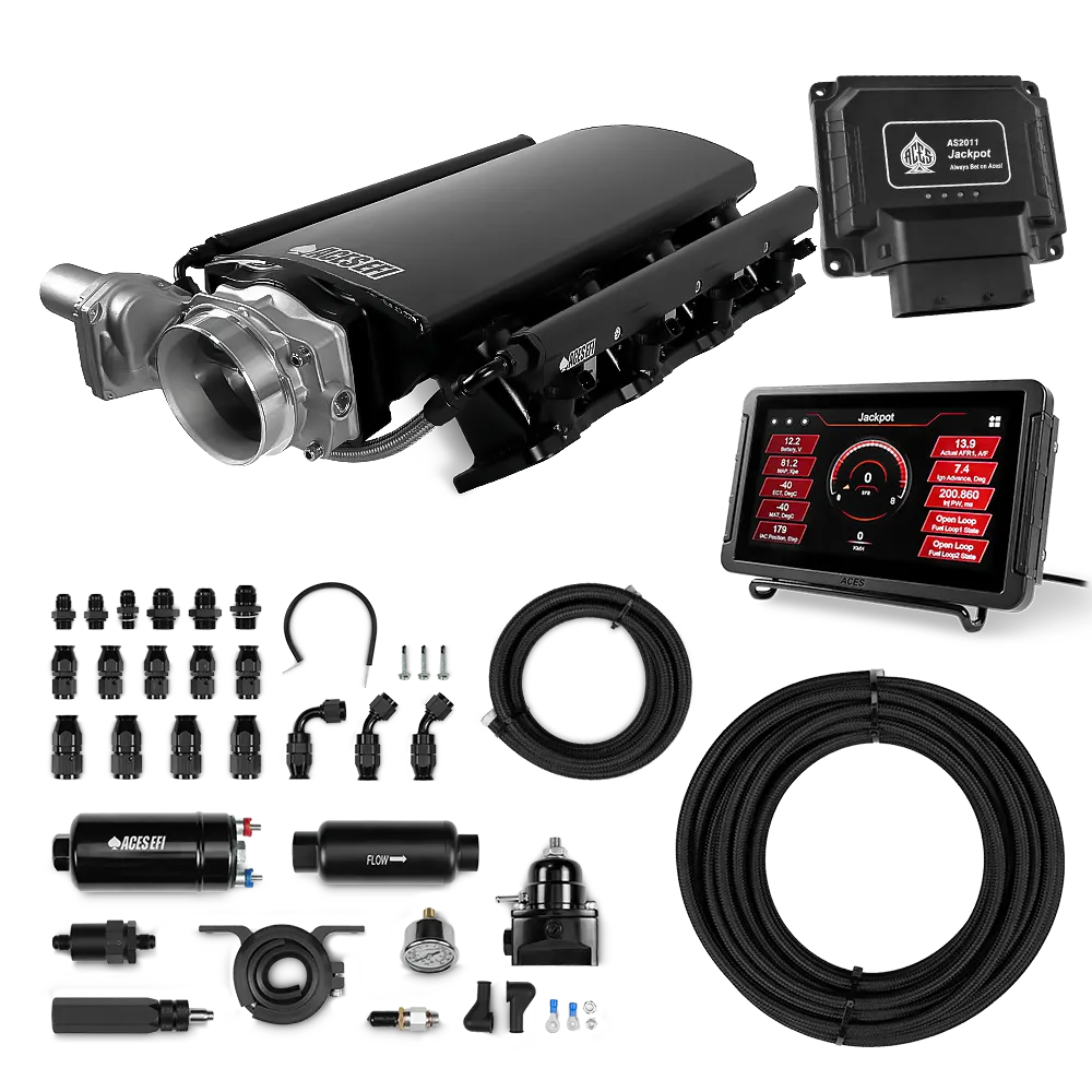 Jackpot LS EFI System - Master Kit with 255 In-line Pump System w/40' PTFE Hose